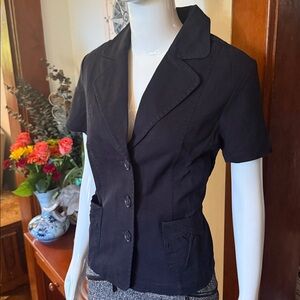 NWT northern reflections size small Women's Black Short Sleeve Blazer